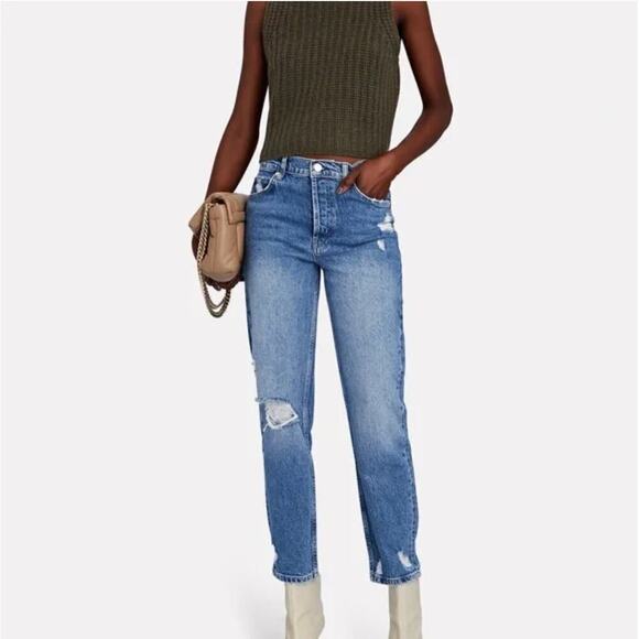 NEW $198 Rails Melrose Slim Arctic Distress Straight Jean Size 24 NWT - Picture 5 of 10